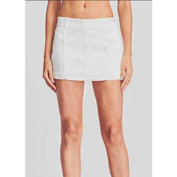 Retrofete Vivy Mini Skirt in Ivory Size Medium NWT - Picture 1 of 7